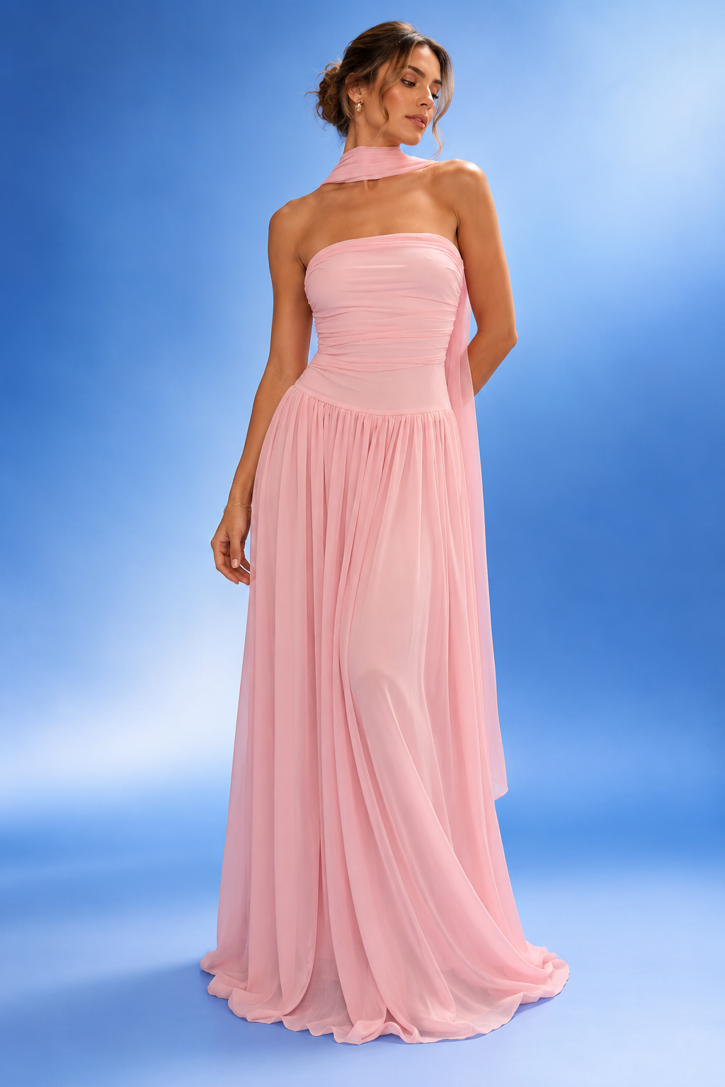 Pink Veil Dress